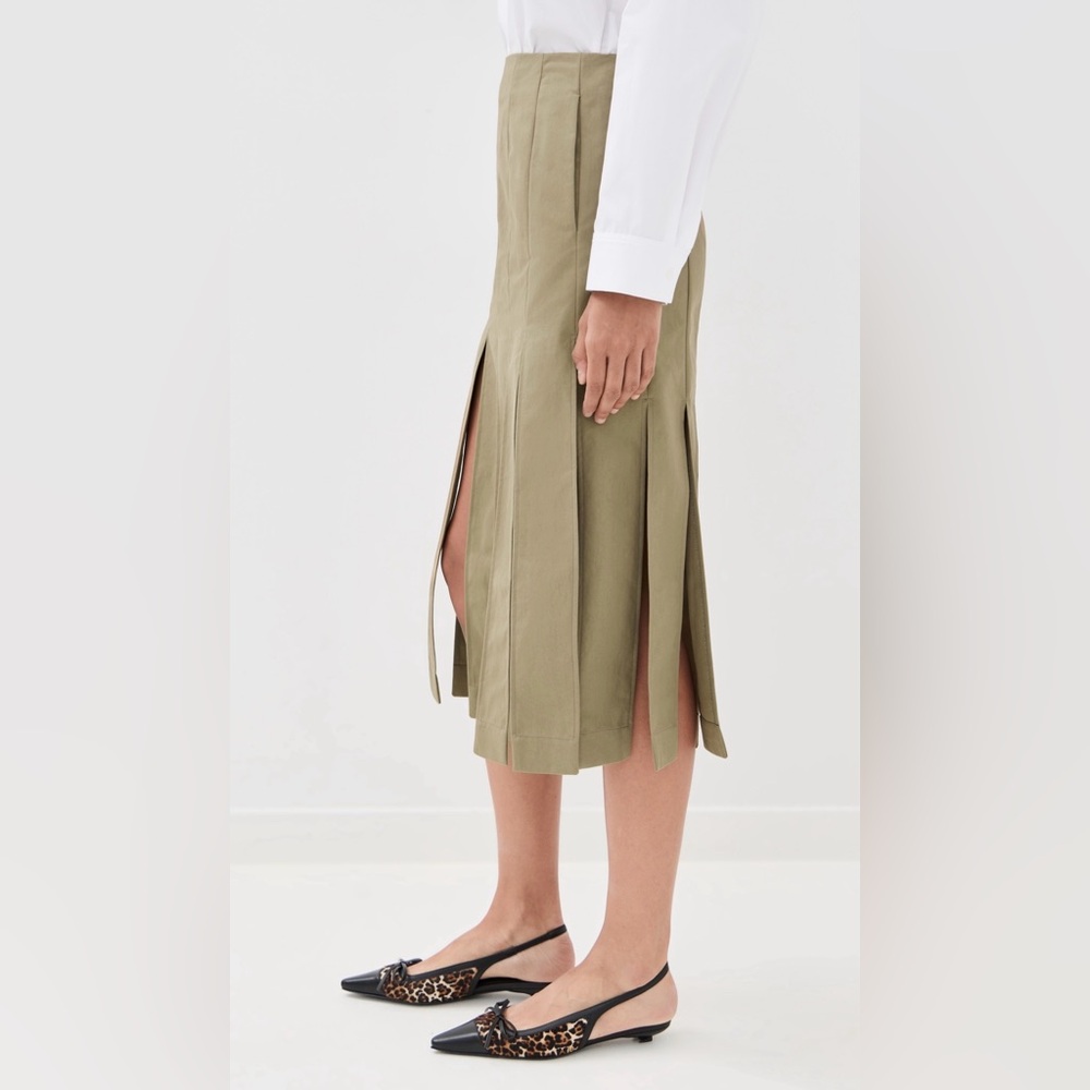 Simone Roche Multi Slit Skirt in Beige - Picture 4 of 7